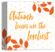 Autumn Leaves are the Loveliest 12x12 Canvas Wall Art