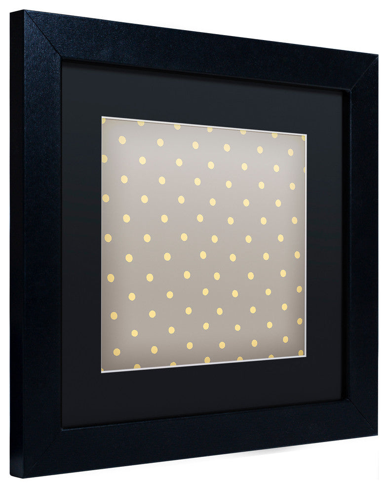 Color Bakery 'English Garden III', Black Frame, Black Mat, 11x11