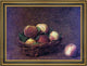 Henri FantinLatour Still Life with Peaches Framed Premium Canvas Print, 16"x24"