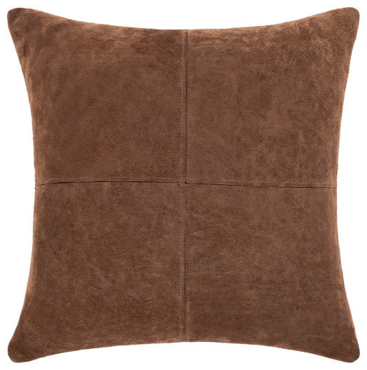 Surya Manitou Dark Brown Pillow Shell With Polyester Insert 20"H X 20"W
