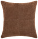 Surya Manitou Dark Brown Pillow Shell With Polyester Insert 20"H X 20"W