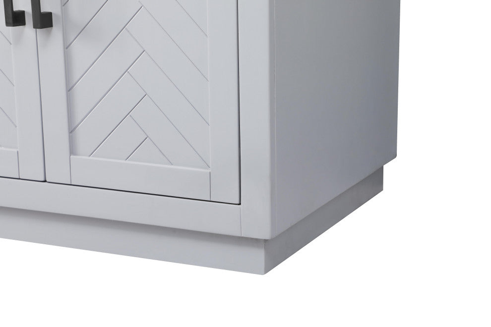 Home Living 72" Double Bathroom Vanity, Grey
