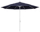 11' Aluminum Umbrella Collar Tilt Matted White, Navy