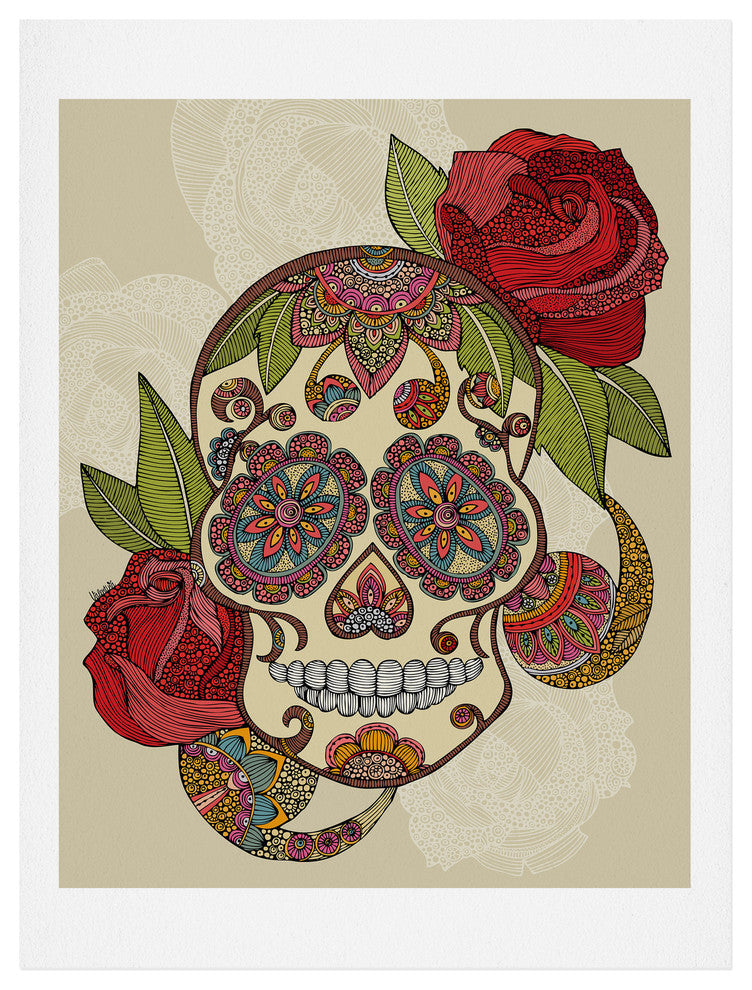 Deny Designs Valentina Ramos Sugar Skull Art Print
