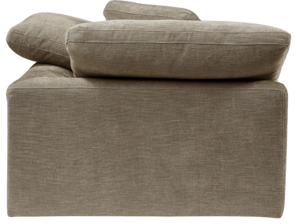 ACME Naveen Modular Wedge With 1 Pillow, Khaki Linen