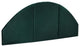 Upholstered Velvet Sound Reducing Panel Arched Headboard, Emerald Green, King