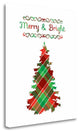 "Merry And Bright Tree" By Tara Moss, Giclee Print on Gallery Wrap Canvas
