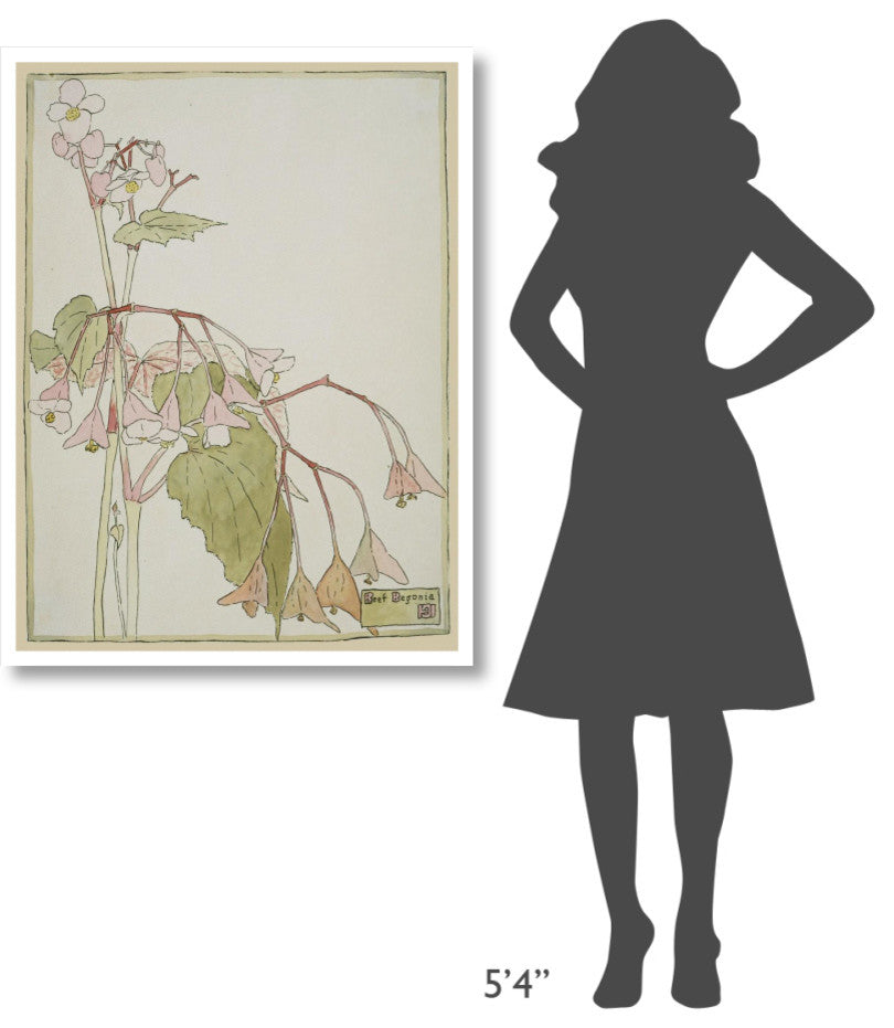 "Beef Begonia" Digital Paper Print by Hannah Borger Overbeck, 32"x42"