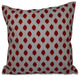 Cop-Ikat Geometric Print Outdoor Pillow, Formula One, 20"x20"