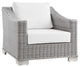 Outdoor Patio Wicker Rattan 7-Piece Sectional Sofa Furniture Set Gray White