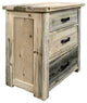 Big Sky Collection Rugged Sawn 3 Drawer Chest of Drawers, Natural