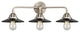 Innovations 288-3W-SN-M6-BK-LED 3 Light Vanity Light, Brushed Satin Nickel