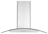36" Island Glass Range Hood, Stainless Steel