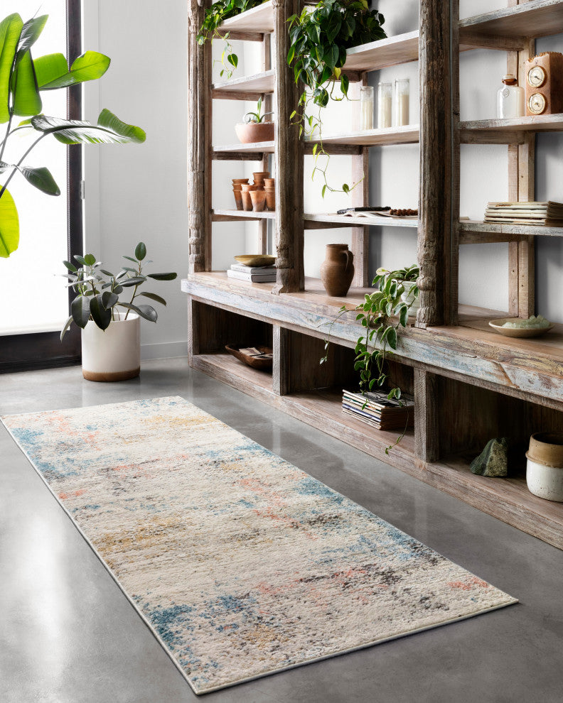 Loloi Rugs ALC-03 Area Rug, Ivory/Multi, 1'6"x1'6" Sample