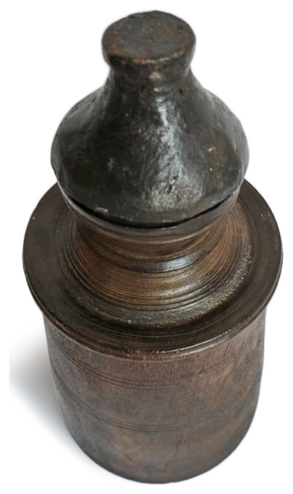 Consigned Wood Nepal Food Jar