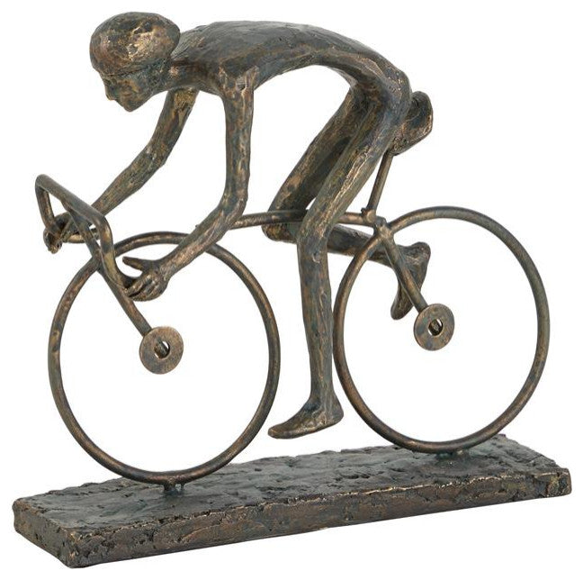 Brown Contemporary Bicycle Sculpture
