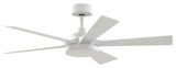 TorchAire 52" Indoor/Outdoor Fan With LED Light Kit White/White Blades