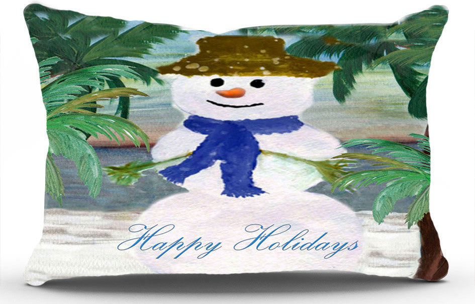 Holiday Pillow Sham, 40"x20", Snowman