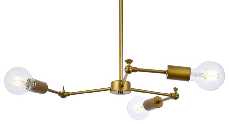 Florence 3-Light Brass Pendant