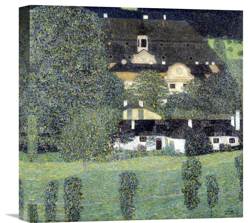 "Schloss Kammer Am Attersee II" Stretched Canvas Giclee by Gustav Klimt, 16"x16"