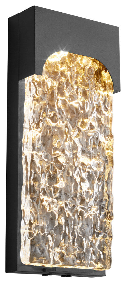 Oxygen Lighting 3-725-15 Nitro 1-Light Exterior Wall Sconce, Black