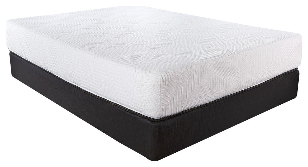 10.5" Hybrid Lux Memory Foam And Wrapped Coil Mattress Full