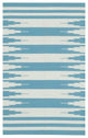 Rug N Carpet - Handmade Wool 3' 5'' x 5' 5'' Geometric Dhurrie Kilim Rug