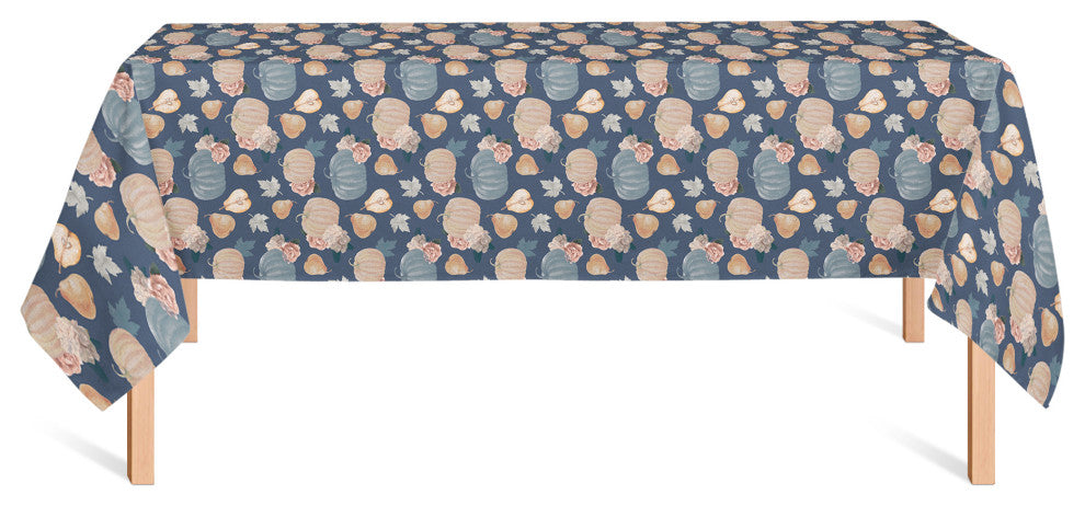 Sweet Harvest Pattern Blue 4 58"x102" Tablecloth