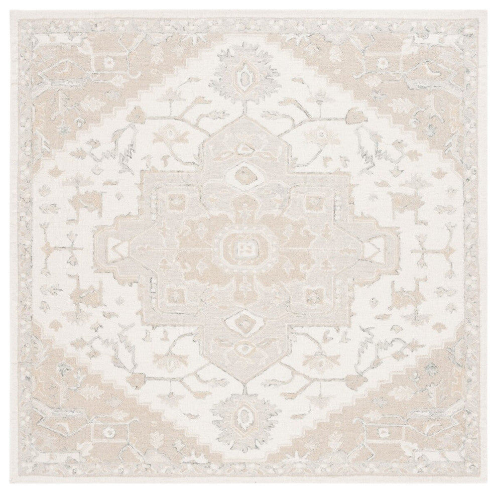Safavieh Lauren Ralph Lauren Collection LRL6652 Rug, Ivory/Beige, 7' Square