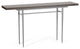 Wick 60" Console Table, Vintage Platinum Finish, Maple Espresso Accents