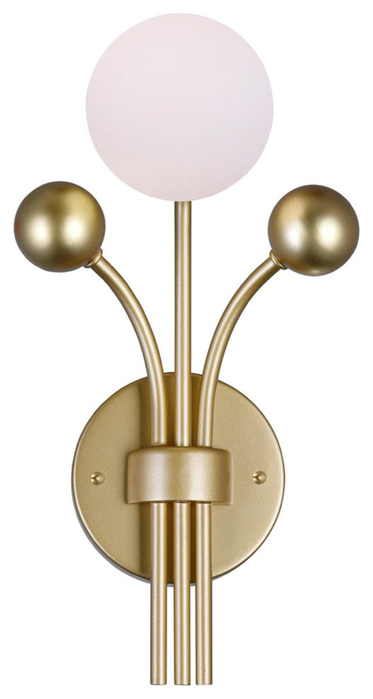 Element 1 Light Wall Light With Sun Gold Finish
