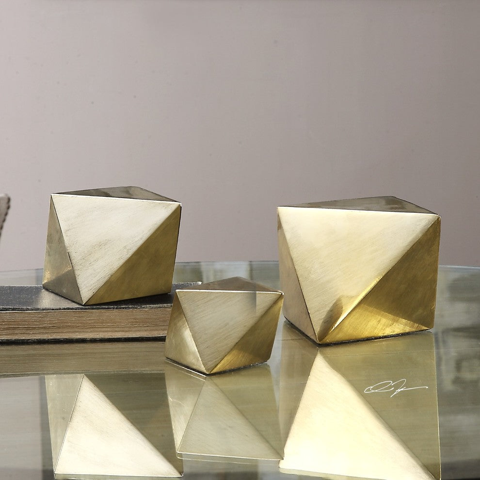 Uttermost Rhombus Champagne Accents, Set of 3