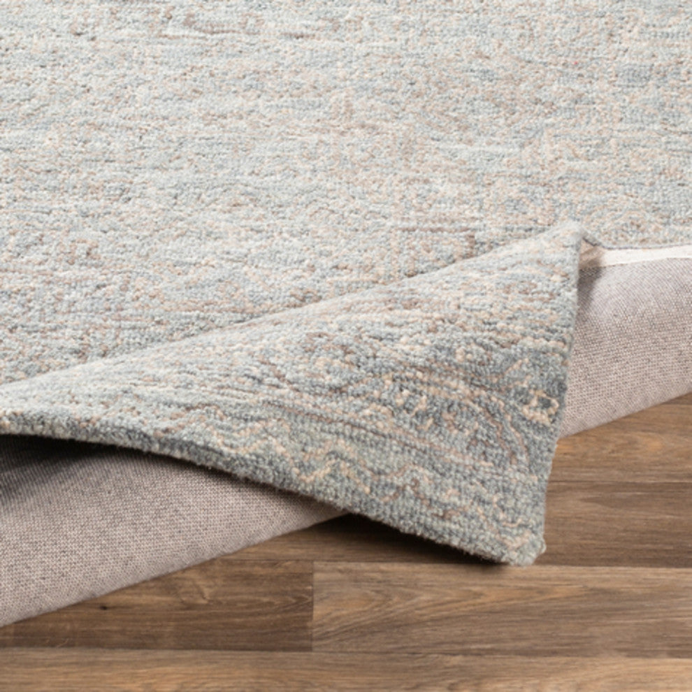Surya Newcastle NCS-2308 Transitional Area Rug, Sea Foam, 4'' x 6'' Rectangle