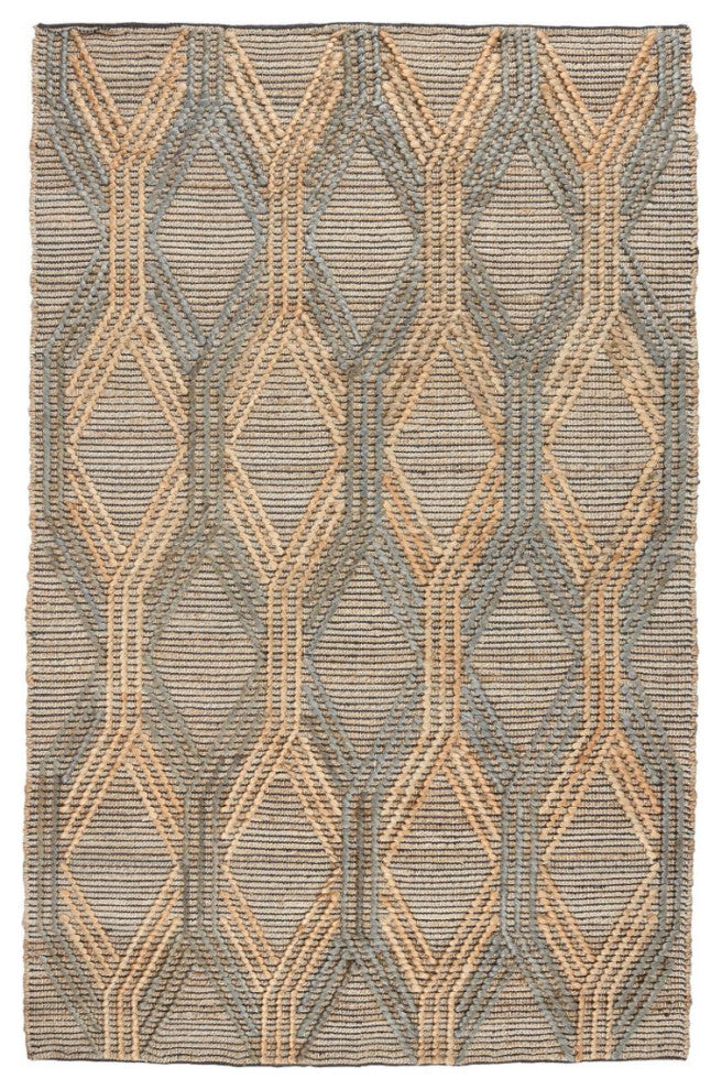 Classic Home Sylmar Natural/Mineral Blue Rug, 8'x10'