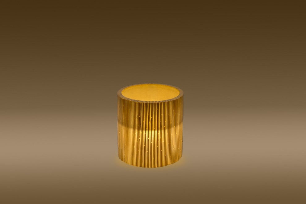 Round Planter Lamps With Wicker