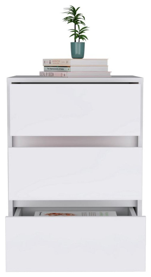 Three Drawers Filing Cabinet Bang, Office, White