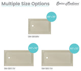 Voltaire 48 x36" Single-Threshold, Left Drain, Shower Base, Biscuit