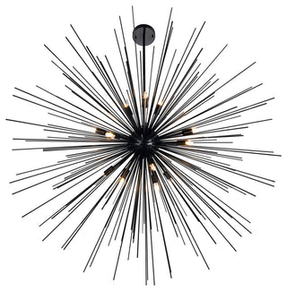 Savannah 14 Light Chandelier With Black Finish
