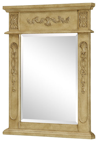 22"x28" Vanity Mirror, Antique Beige, Antique Beige
