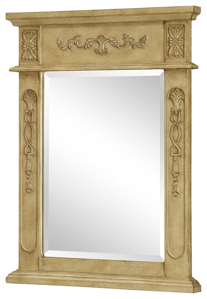 22"x28" Vanity Mirror, Antique Beige, Antique Beige