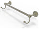 Dottingham 18" Towel Bar with Integrated Hooks, Polished Nickel