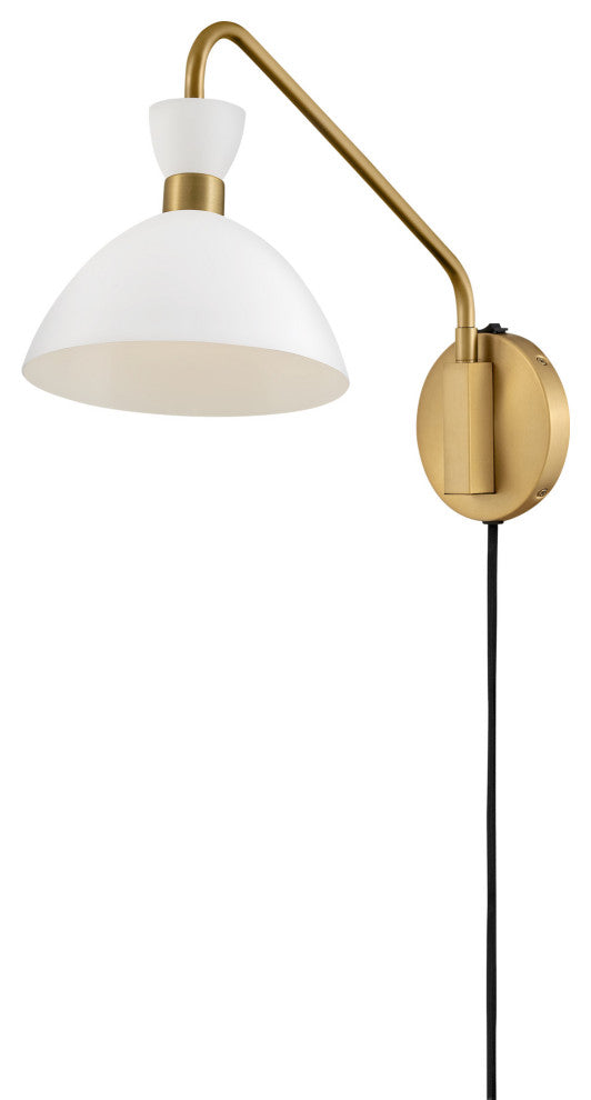 Lark 83250 Simon 1 Light 13" Tall Adjustable Hardwired or Plug-In - Matte Navy