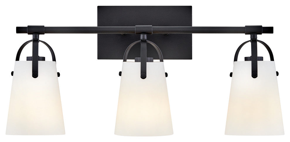 Hinkley Foster Medium Three Light Vanity, Black