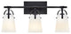 Hinkley Foster Medium Three Light Vanity, Black