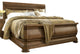 Cognac Alder King Sleigh Bed, New Lou Collection