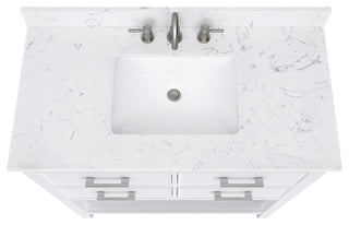 Avanity Brooks 42" Vanity, White and Cala White Engineered Top