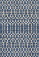 Ourika Moroccan Geometric Indoor/Outdoor Rug, Navy/Beige, 4x6