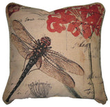 Dragonfly Story Boho Pillow Cover, Taupe