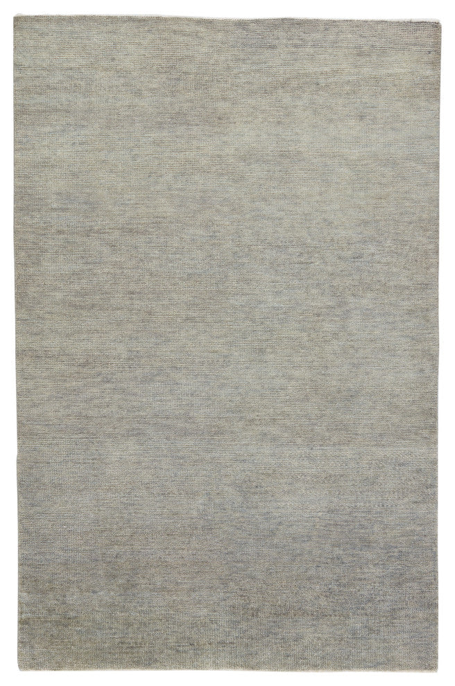 Jaipur Living Origin Knotted Solid Area Rug, Gray, 6'x9'