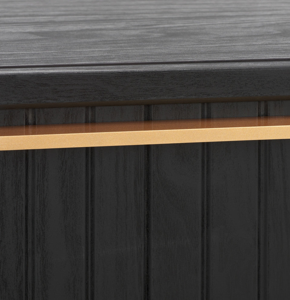 Safavieh Axelle 2 Drawer Nightstand, Black